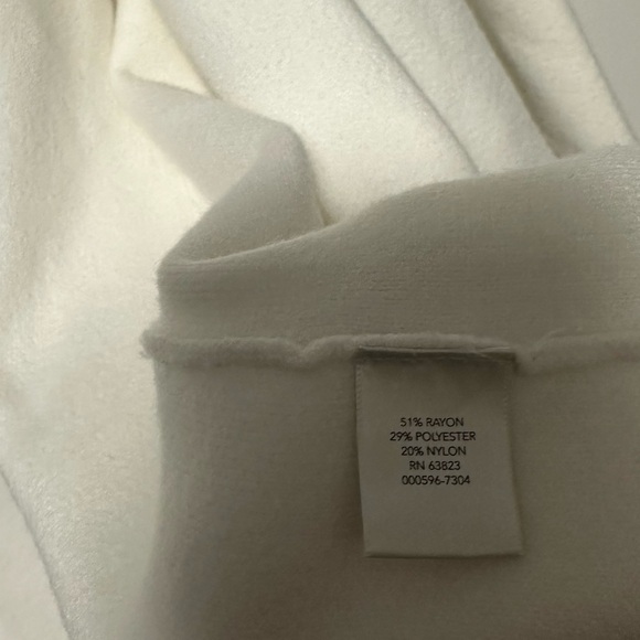 CJ Banks Womens Thick Soft Cream Mid-Long Cardigan Sweater Plus Size 3X - Picture 6 of 8